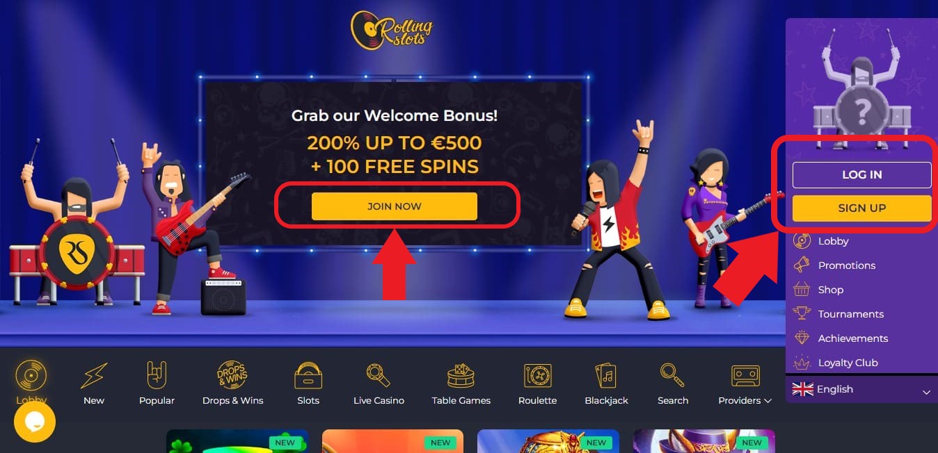 rolling slots casino guru