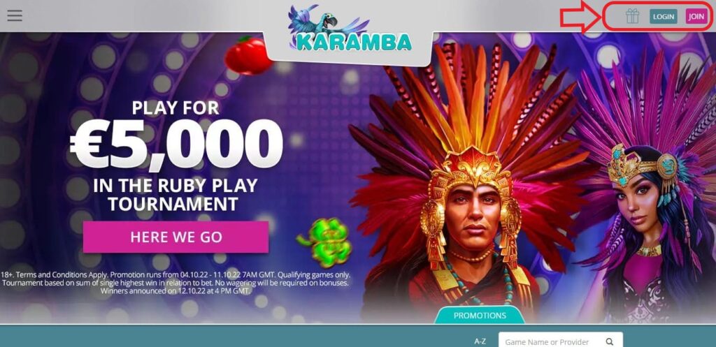 Karamba Casino Hjemmside