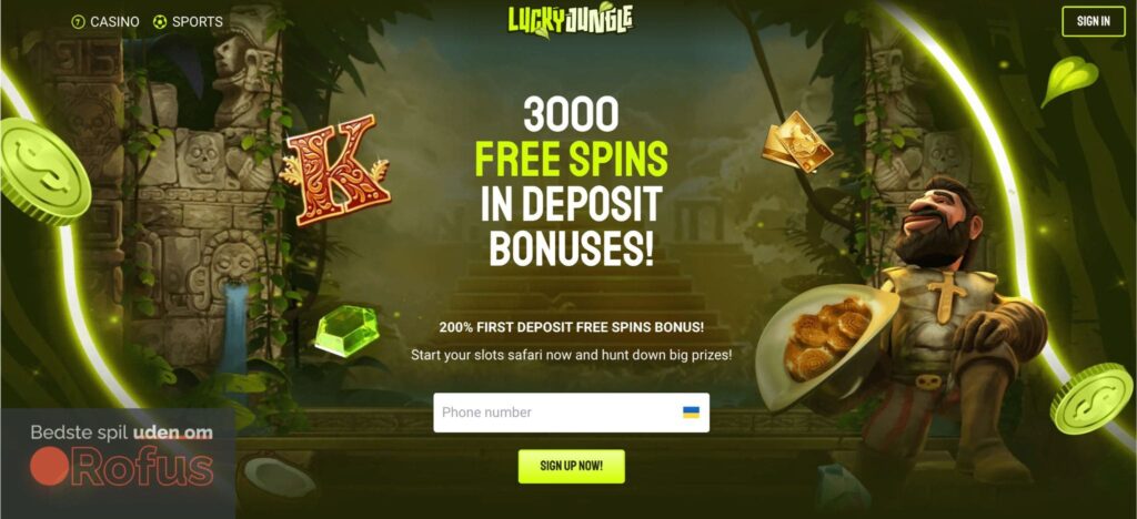 Lucky Jungle Casino Hjemmeside