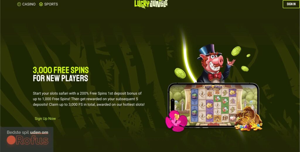 Lucky Jungle Casino Spillemaskiner