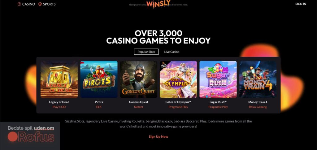 Winsly Casino Bonus