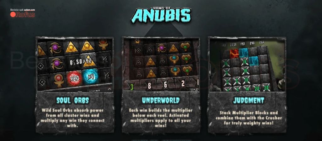 Hand of Anubis online slot features