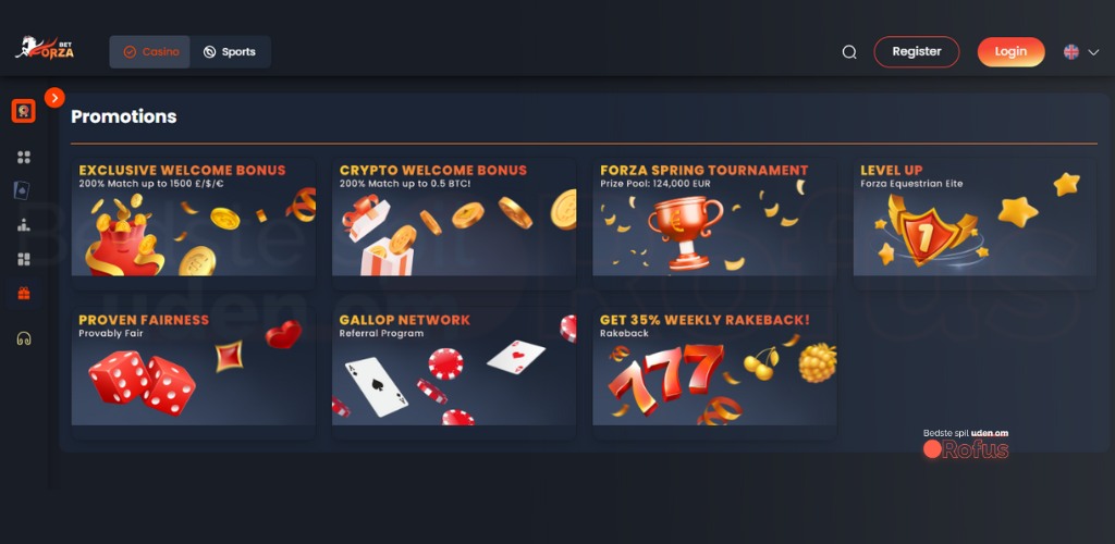 forza bet casino bonusser