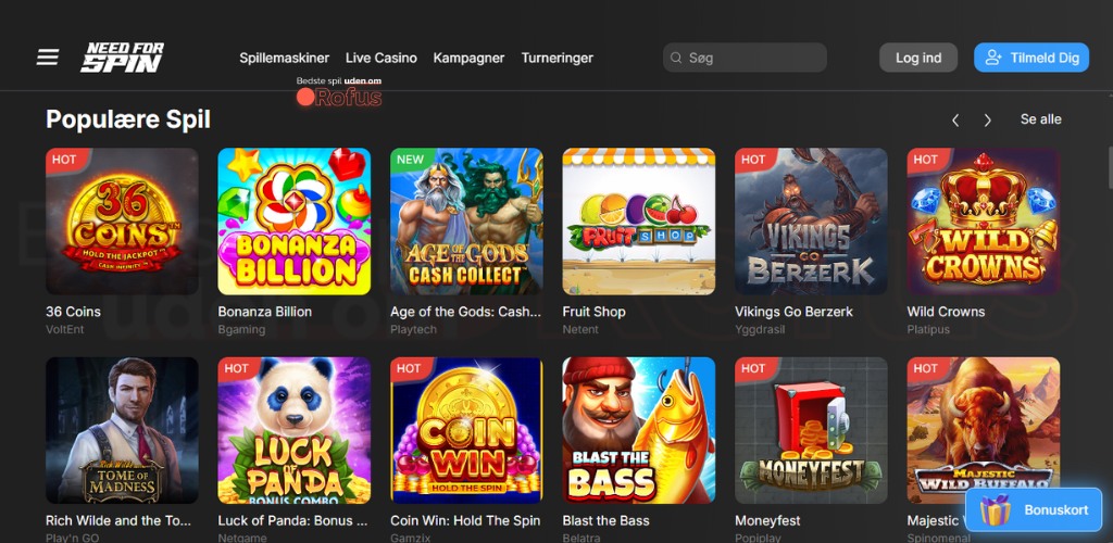 needforspin online spillemaskiner