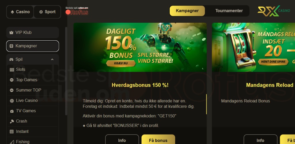 rxcasino bonusser