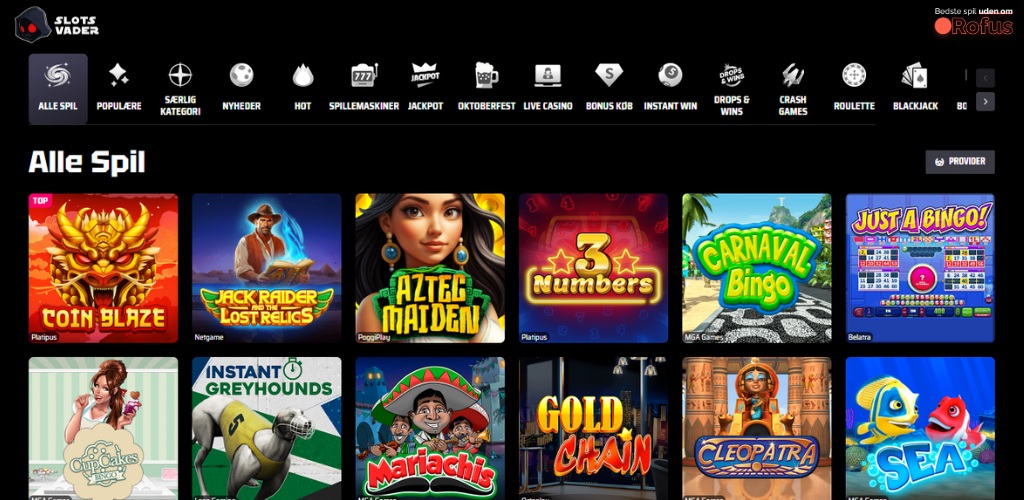 slotsvader udenlandske casino online slots